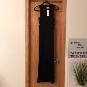 Black maxi dress